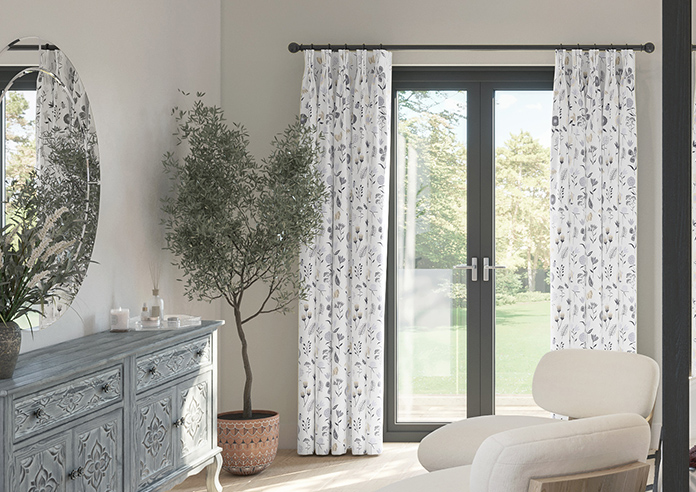 Floral Whimsy, Night Time - Made to Measure Curtains - Image 3